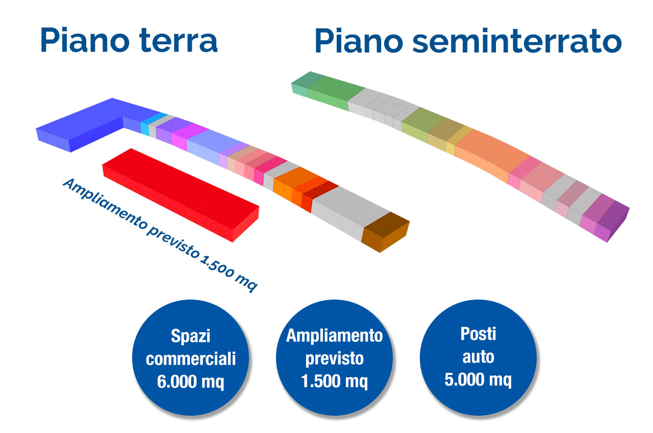 Centro Commerciale Le Rughe - Formello (RM) - Planimetria