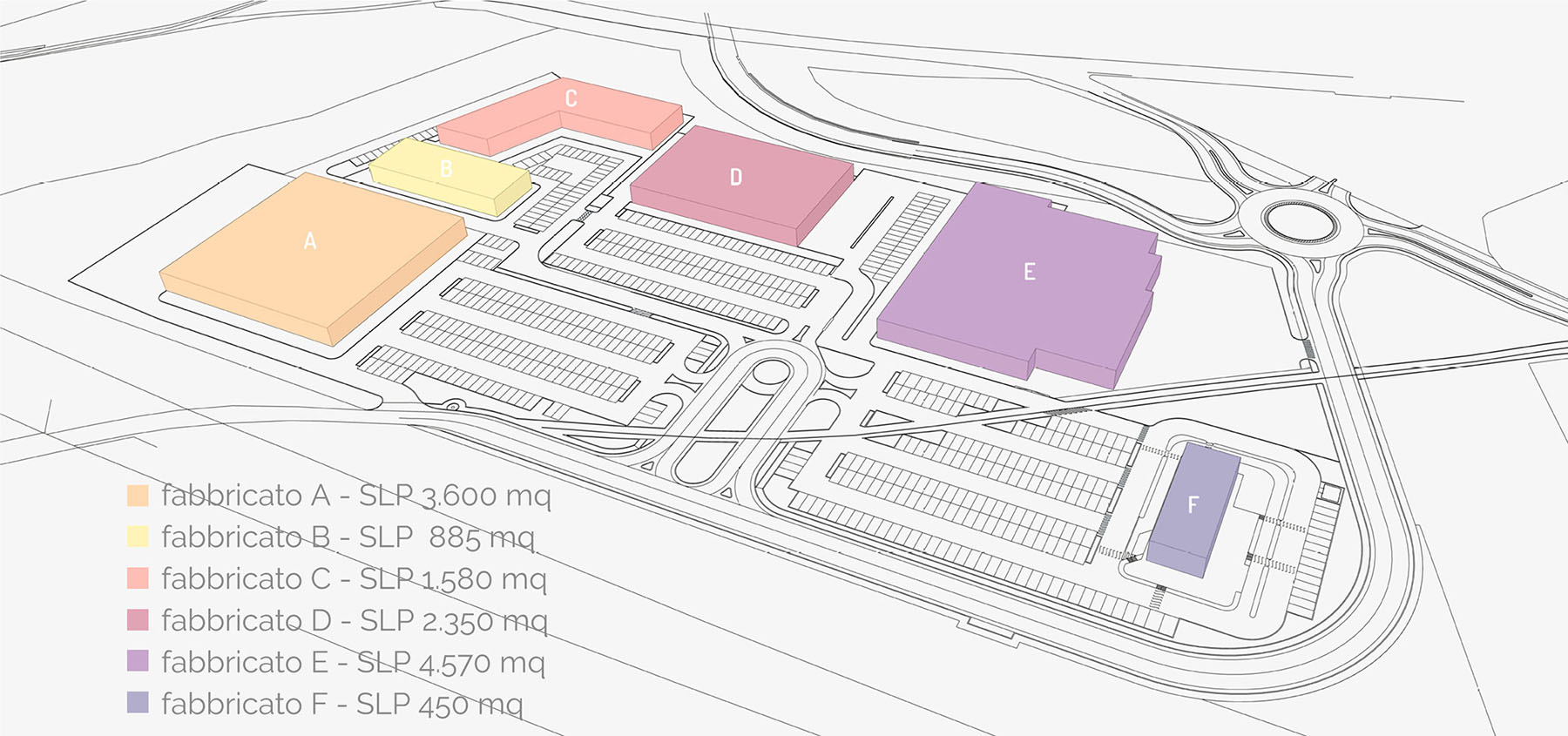 Area Commerciale Querceto - Spoleto - Planimetria