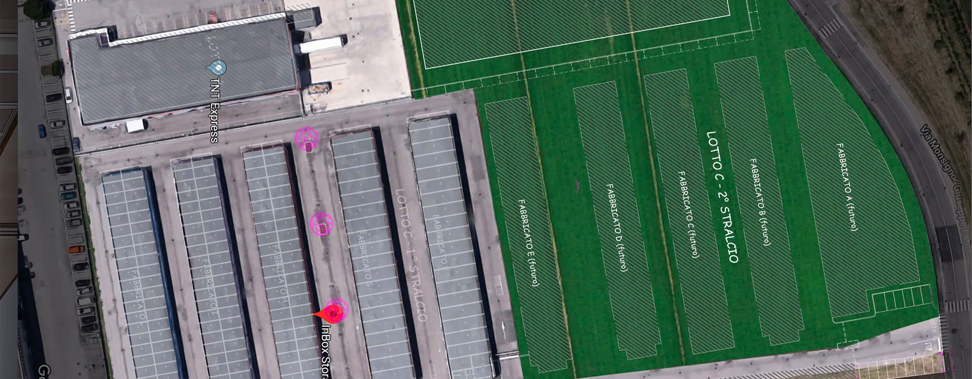 Capannoni e terreni a Fornace Zarattini (RA)